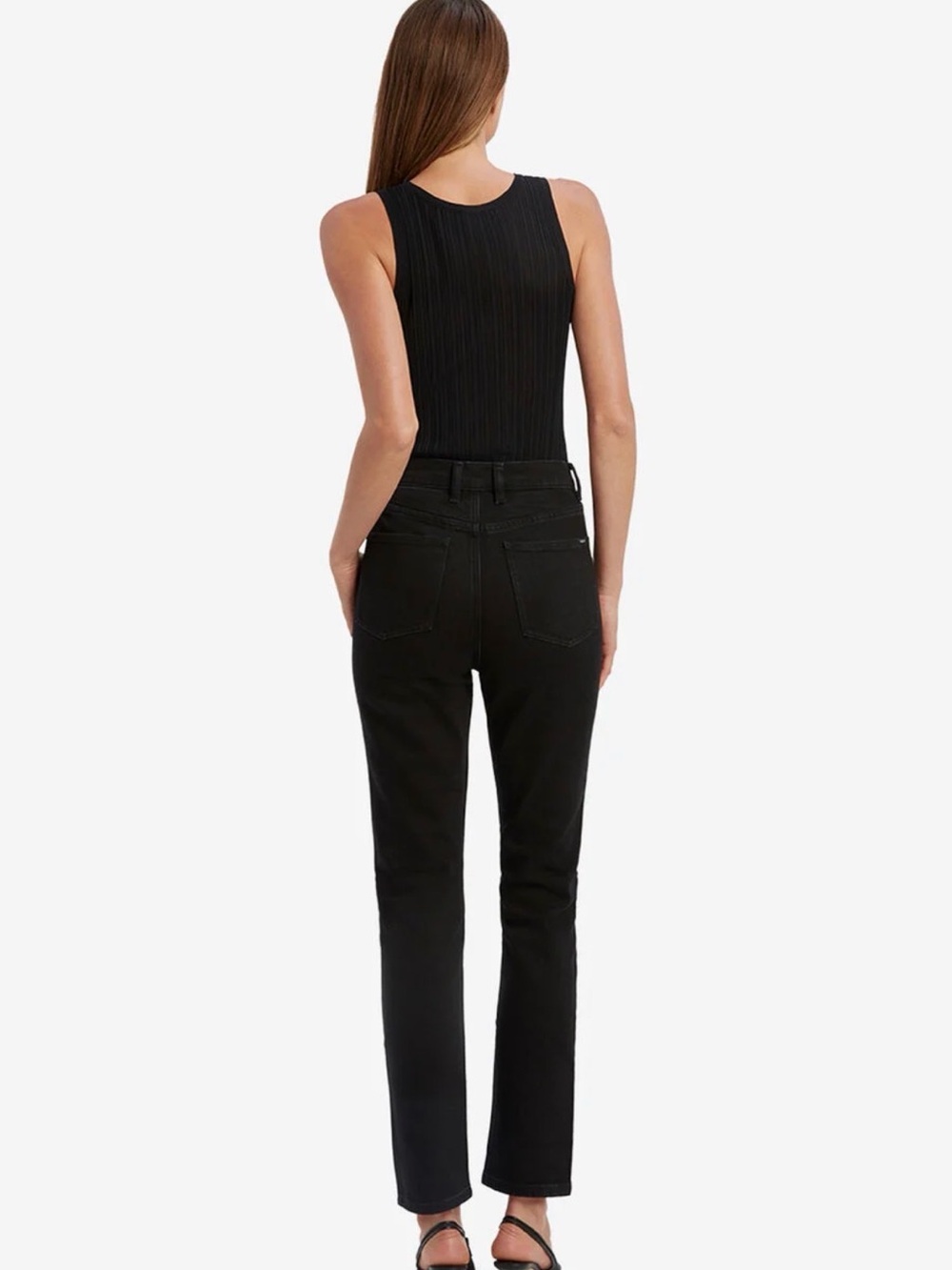 Bardot Black Heidi High-Rise Straight Leg Jeans - 28 - Picture 2 of 9